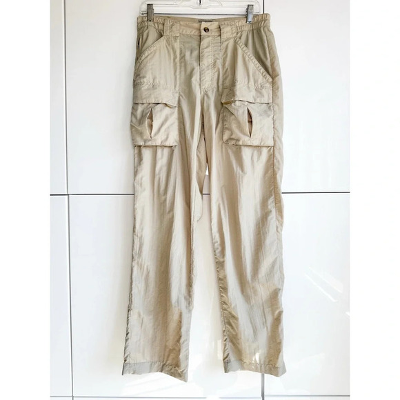 L.L. Bean Men’s Hiking Pants Cargo Khaki Size Small Outdoor Quick Dry Pockets - Picture 1 of 8